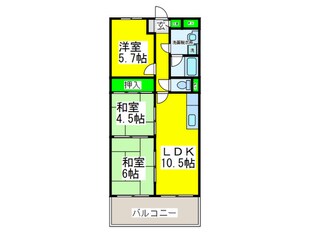 グロ－バルハイツの物件間取画像